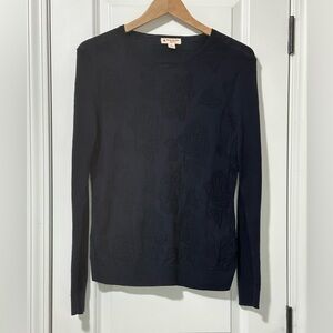 BROOKS BROTHERS FLORAL WOMENS PULLOVER LONG SLEEVE SWEATER Small